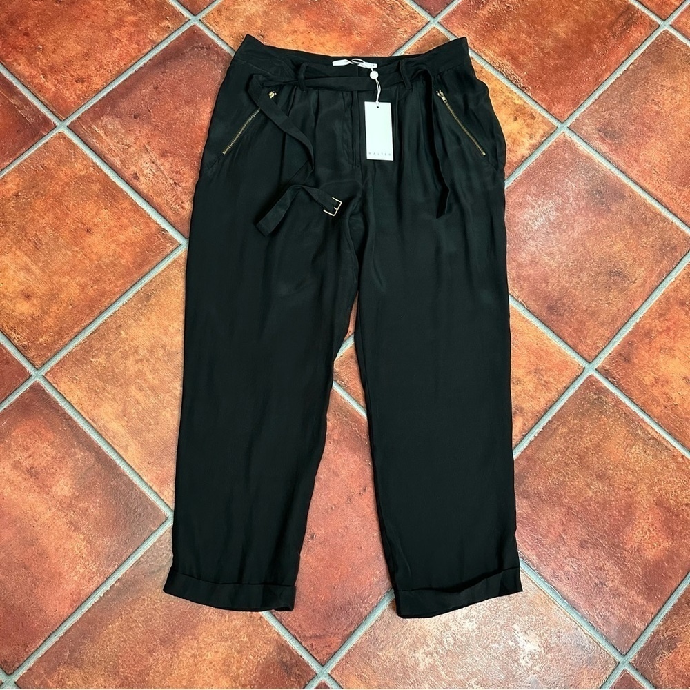 NWT Walter Silk Pants and Belt